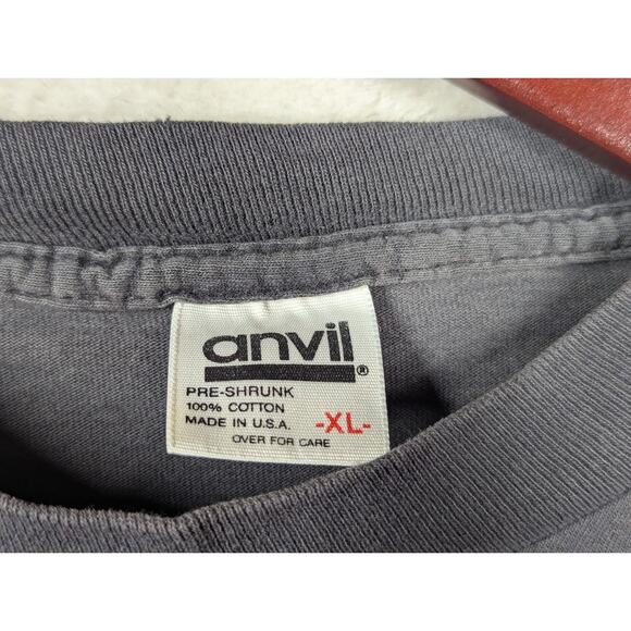 90s Vintage NEW DEAL Skateboards L/S Shirt XL Anvil Tag Surgeon General Warning - Picture 2 of 7